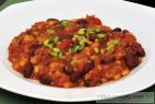 Recept Jemný fazolový guláš - Kovbojské fazole s uzeninou - návrh na servírování