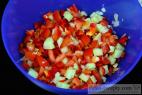 Recept Zeleninový salát s olivami a rajčaty - příprava salátu