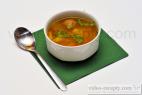 Recept Rychlá polévka s játrovými knedlíčky - polévka s játrovými knedlíčky - návrh na servírování