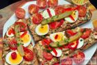 Recept Vajíčková pomazánka - rybičková pomazánka - návrh na servírování