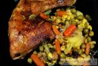 Recept Rychlé kuře na zelenině - kuře na zelenině - návrh na servírování