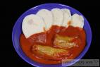 Recept Masovo-kapustové plněné papriky s rajskou omáčkou - plněné papriky - návrh na servírování