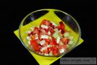 Recept Rychlý letní salát - šopský salát - návrh na servírování