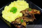 Recept Kreolská marinovaná kuřecí křída s bramborovou kaší - kreolská kuřecí křídla s bramborovou kaší - návrh na servírování