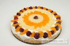 Recept Jednoduchý sušenkový ovocný cheesecake - sušenkový dort s ovocem