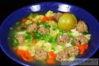 Recept Rychlá polévka s játrovými knedlíčky - polévka s játrovými knedlíčky - návrh na servírování