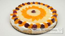 Jednoduchý sušenkový ovocný cheesecake